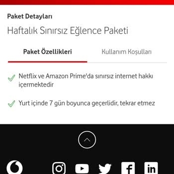 Vodafone Sınırsız Eğlence Paketi