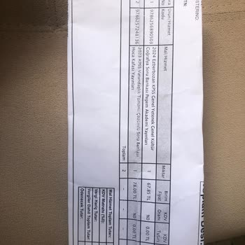 YKMkitap Eksik Gelen Sipariş