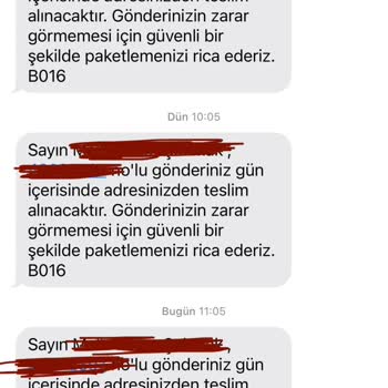 Kolay Gelsin Adresimden İade Kargosu Alınmıyor