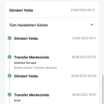 Trendyol Ekspress Kayıp Kargo İkitelli-Defne Şubesi