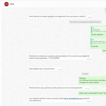 Penta Teknoloji Garantideki Ürünüm Bekletiliyor