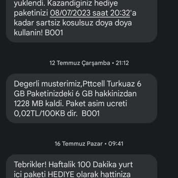 PTT Cell İn Saçma Hediyesi