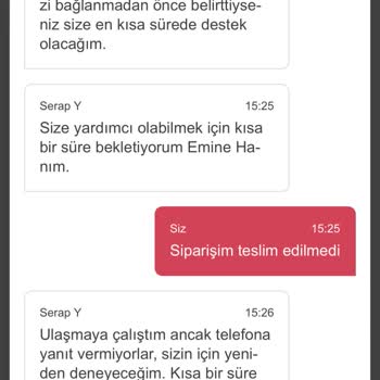 Yemeksepeti Teslimatı Yapılmayan Siparişler