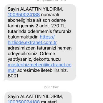 Extranet İsteğim Dışında Taahhüt İptal Edildi