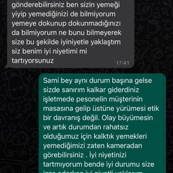 Bahadır Lezzet (Sakarya) Restoranda Kasanın Müşteriye Tavrı Sorunlu