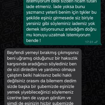 Bahadır Lezzet (Sakarya) Restoranda Kasanın Müşteriye Tavrı Sorunlu