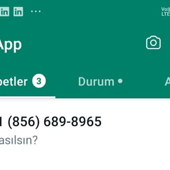 WhatsApp Tanımadığım Yabancı Hattan Gelen WhatsApp Mesajı
