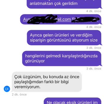 Getir Sürekli Ürünler Eksik Geliyor