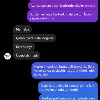 Formazadem (Instagram) Eksik Ve Hatalı Ürün. İnsanları Yanıltma