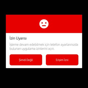 Vodafone Sim Kart Aktivasyon İzin Hatası
