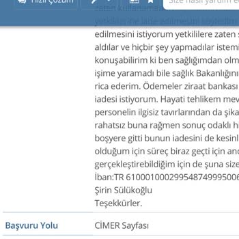 Ordu Medical Park Hastanesi, Checkup Dan Sorumlu Personel