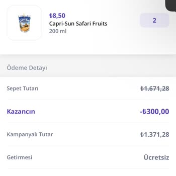 Getir Ücret İadesinin Yapılmaması