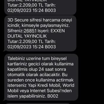 Exxen Digital Yayıncılık Tahsilat Yapmak İstedi