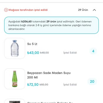 A101 Kapıda Sipariş İptali Sormadan Bilgi Almadan...