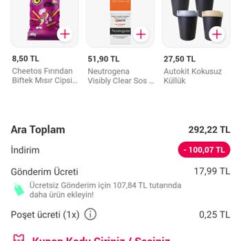 Yemek Sepeti. Toplam Tutarın Fazla Takipsizlik