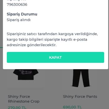 Shiny Force Ürün Siparişi Verdim Ama Hala Hazırlanmıyor