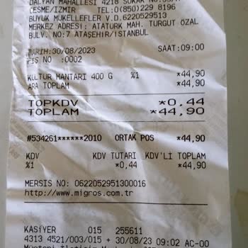 Migros Etiket Sle Fiş Arasındaki Fiyat Farkı