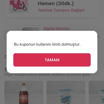 Yemeksepeti'nin Kuponları Bilerek Kullandırtmaması
