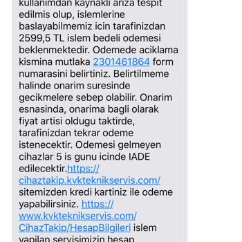 Huawei Cihazında Teknik Servis Sorunu