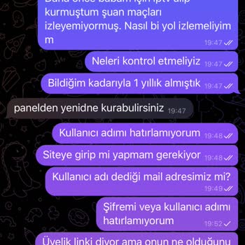 Alfa IP TV Destek Ekibi Beni Engelledi