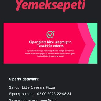 Yemeksepeti Bir Saattir Beklediğim Pizzanın İptali