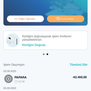 Papara Kredi Kartıyla Yatırma