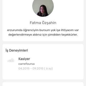 Kariyer.net Özel Bilgilerim Çıkıyor Lütfen Kaldırın