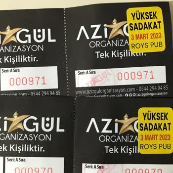 Aziz Gül Organizasyon Konser Bileti İadesini Talep Ediyorum Acilen