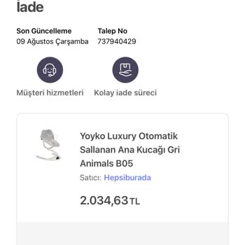 Hepsiburada Para İadesi Ve Değişim Yapılmıyor