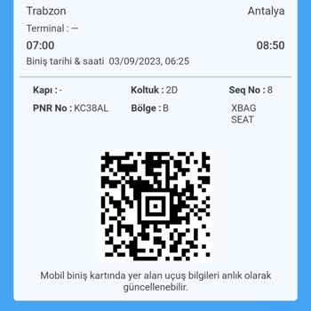 Pegasus Yanlış Koltuk Tahsis Edilmiş