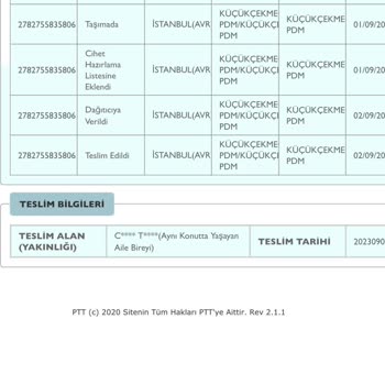 PTT Kargo PTT Öğrenci Kartım PDM'de