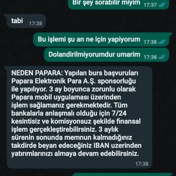 Papara Anonim Şirketi Şikayet