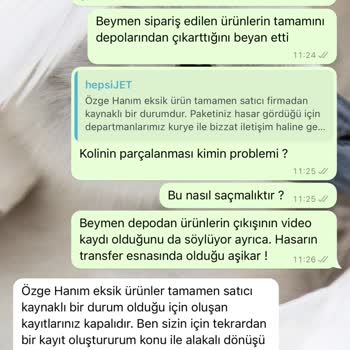 Hepsijet - Beymen Hasarlı Ve Eksik Ürünlü Kargo