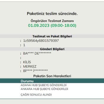 Sneaks Up Ürün Bana Ulaşmıyor