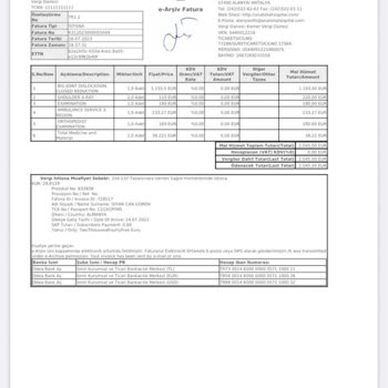 Özel Alanya Anadolu Hastanesi/ Turistlere Yüksek Fatura Çıkarıyor