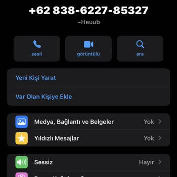 WhatsApp Yabancı Numara