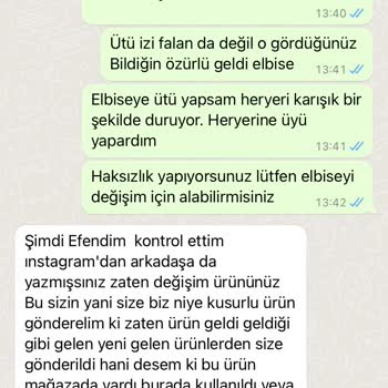 Semraboutique Defolu Elbise Gönderdiler. Geri Değişim Yapmadılar