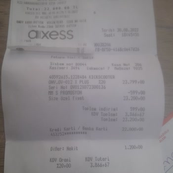 Media Markt Ve Onvo Markalı Scooter Şikayeti