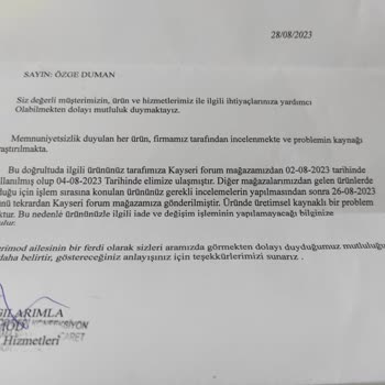Derimod İade Ve Değişim Yapmıyor.