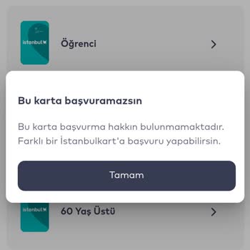 BELBİM (İstanbulkart) Öğrenci Kart Çıkartamama