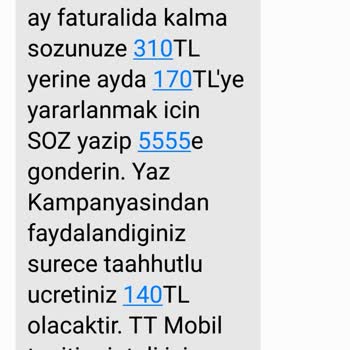Türk Telekom Tarife Ücret Ve İçerik Uyuşmazlığı
