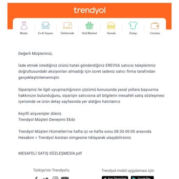 iloveshoes.com.tr İade Ücretin Ödenmemesi