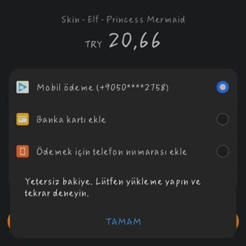 Türk Telekom Bakiye Yetersizliği Uyarısı