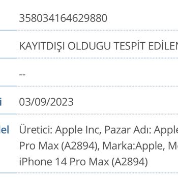 BTK (Bilgi Teknolojileri ve İletişim Kurumu) Imeı Kayıt Sorunu