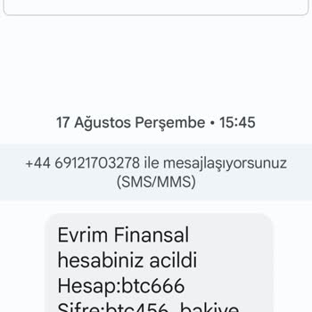 Usdtsto.com Evrim Finansal Tarafından Adıma Sahte Hesap Açılma