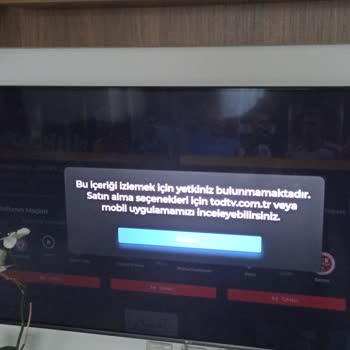 TOD Tv 4 Ekran Satın Alıp TV Den Yayını İzleyemiyorum.