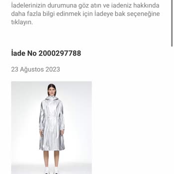 Oysho'dan Aldığım Yağmurluk İade İşlemi Sorunu