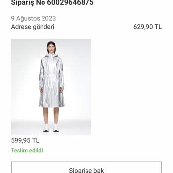 Oysho'dan Aldığım Yağmurluk İade İşlemi Sorunu
