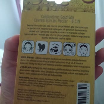 Watsons Beauty Formulas Göz Maskesi Göz Çevremde Şişliğe Yol Açtı