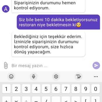GetirYemek 11.30 Da Verilen Yemek Siparişin 12.40 Da İptal Edilmesi. Ve Aç Kalmak